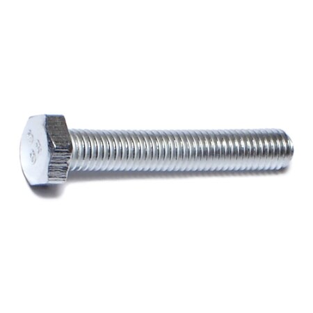 Midwest Fastener Class 8.8, M5-0.80 Hex Head Cap Screw, Zinc Plated Steel, 30 mm L, 50 PK 50413